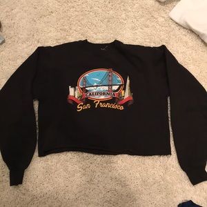 Brandy Melville San Francisco cropped sweatshirt
